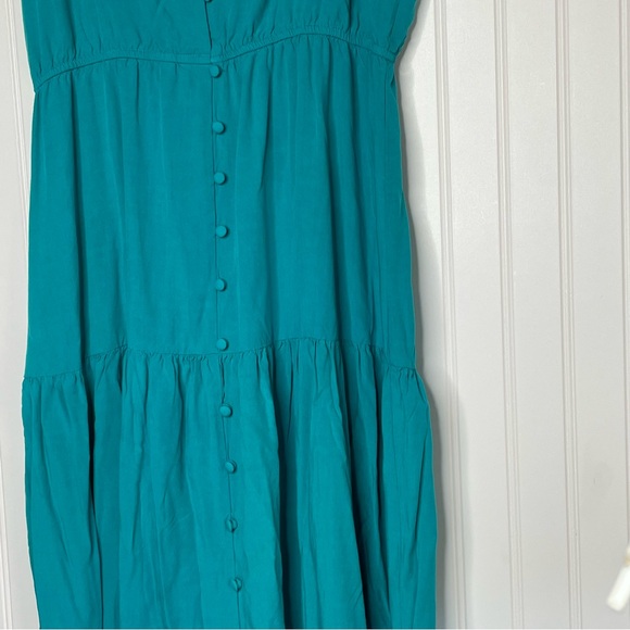 BB Dakota Steve Madden Been So Long Teal Maxi Dress - Picture 4 of 7